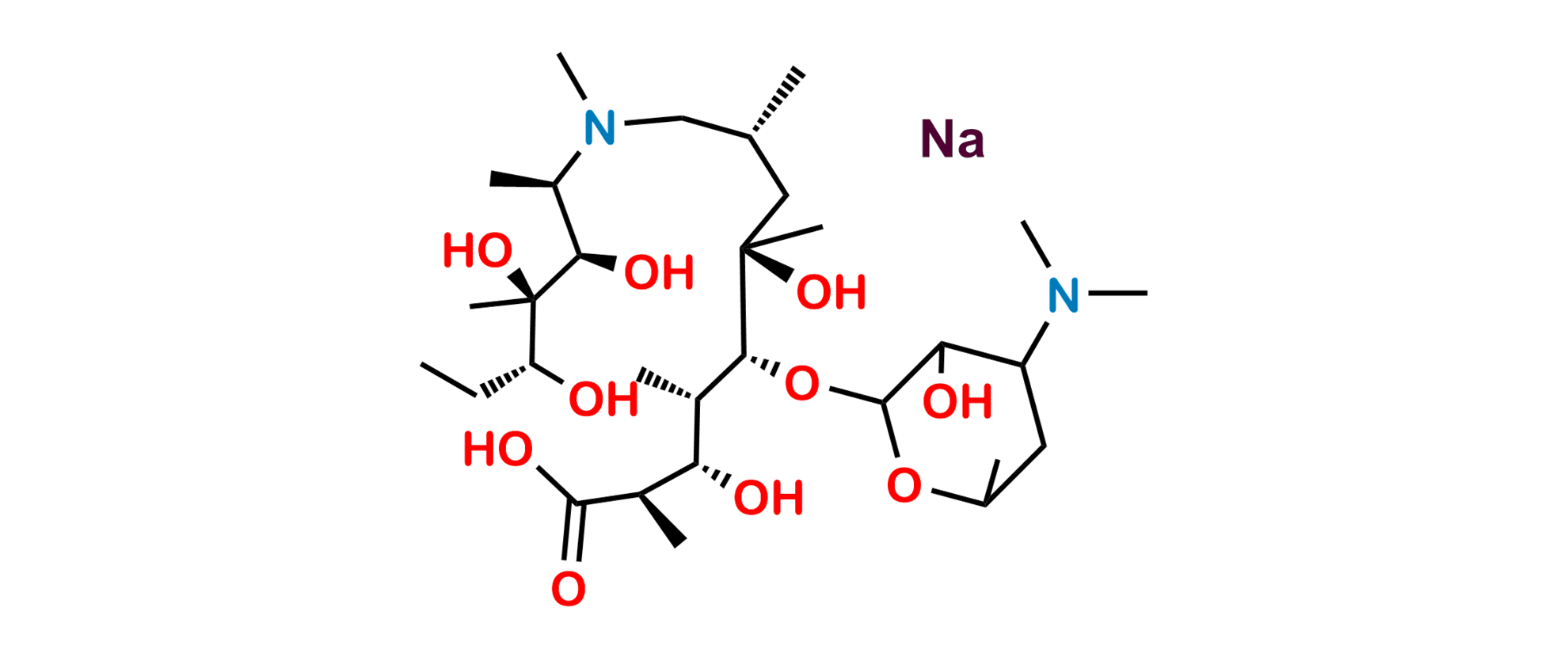 3-Hydroxy Azithromycinoic Acid Sodium Salt 